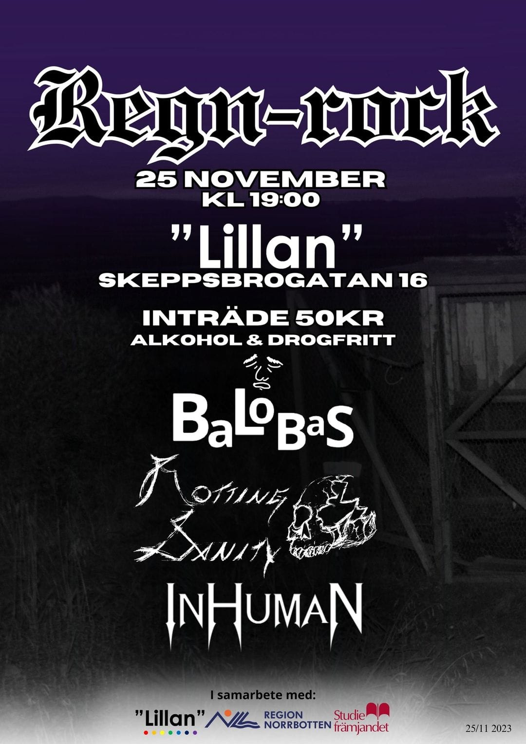 Regn-Rock på Lillan Luleå