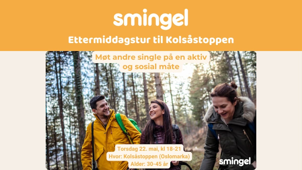 Ettermiddagstur til Kolsåstoppen (30-45 år)