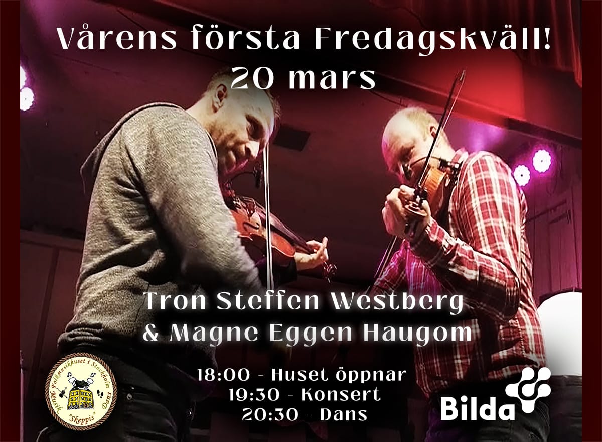 Konsert- och danskväll | Folkmusik | Tron Steffen Westberg & Magne Eggen Haugom